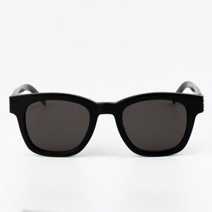 NEW Saint Laurent SLM124 001 Black Grey Square Women Sunglasses